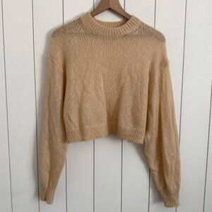 Aritzia Tna Crop Knit Sweater